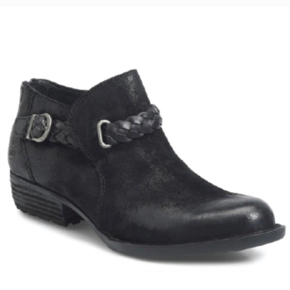 Worn Twice Born Woman’s Sylvia Black Leather Ankle Boots 6.5M